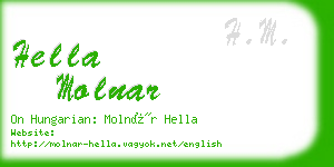 hella molnar business card